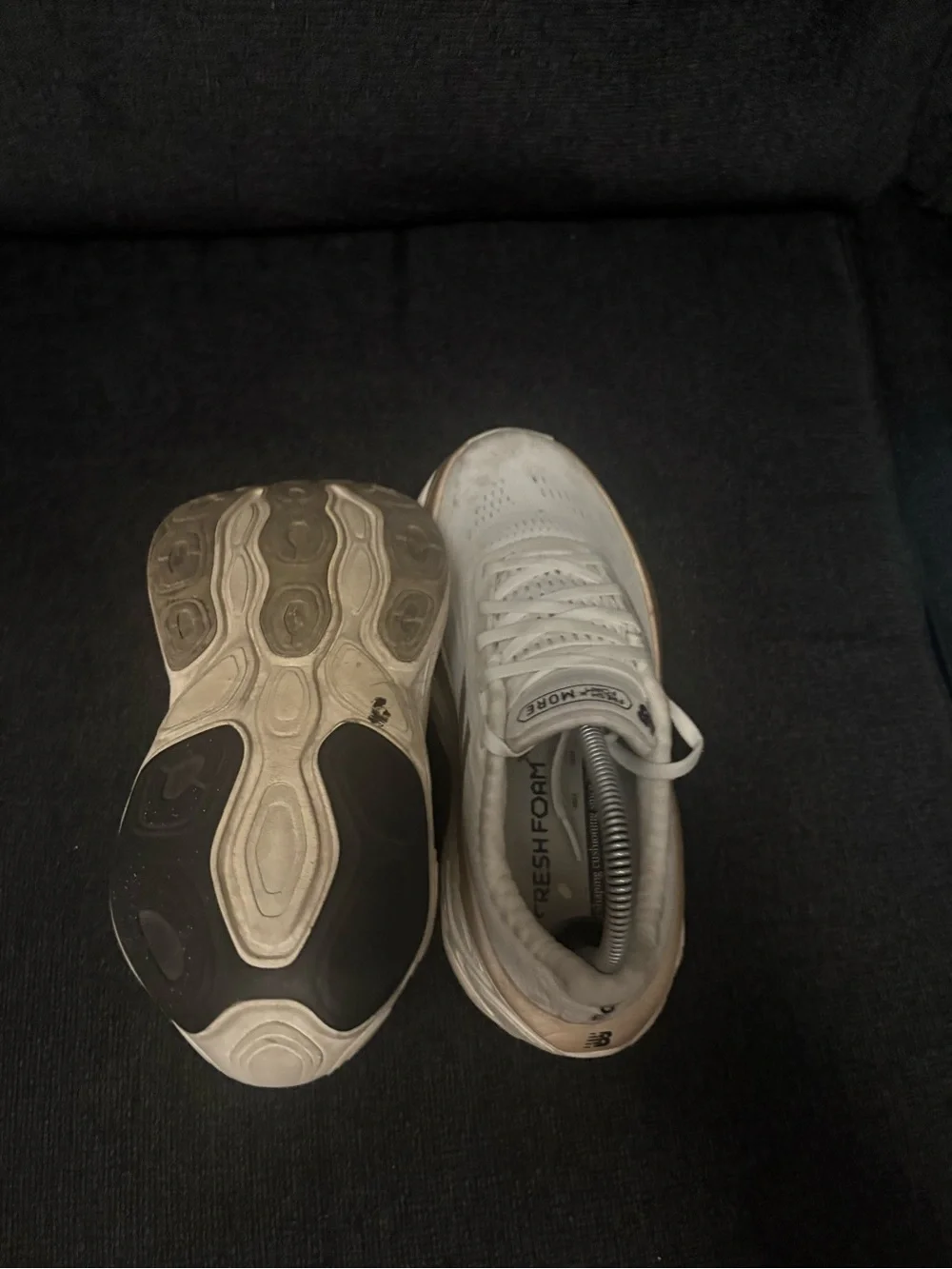 New Balance Fresh Foam X More v5 Running White Gold (WMORLW5) Women's size 7.5